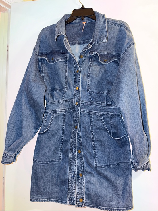 Free People Dresses & Skirts - Free People Denim Mini Dress – Like New